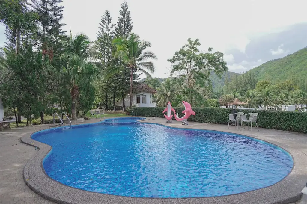 ที่พักสวนผึ้ง มีอ่างอาบน้ำ
